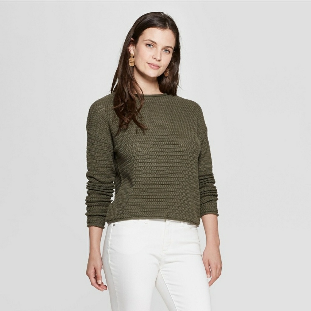 NWT Womens open stitch pullover sweater